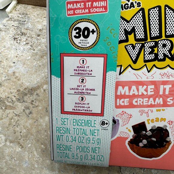 MGA's Mini Verse Make It Mini Food/Ice Cream Social 30 Pieces 8+ Years NIB - Picture 9 of 10